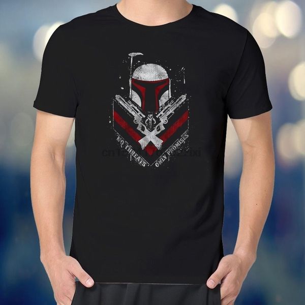

boba fett no threats only promises mens graphic summer fashion hoodie designers t shirts sweatshirt