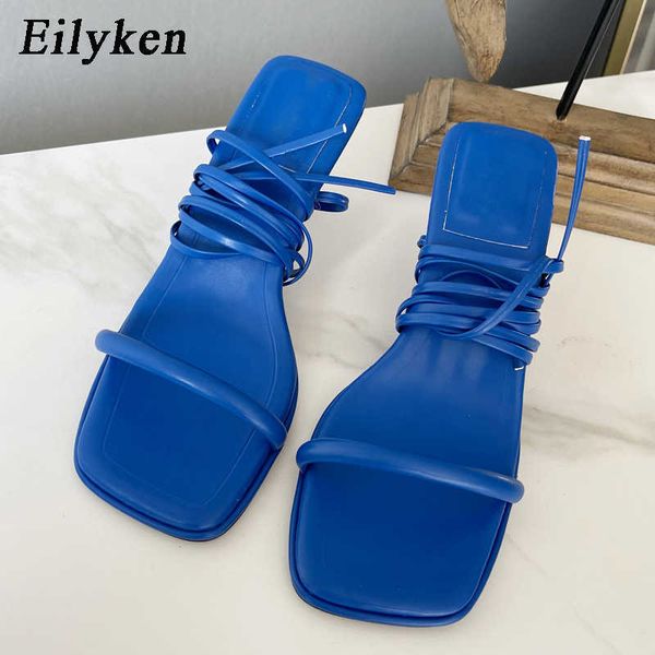 

2022 classic luxury 2022 new narrow band women sandal shoes ladies summer outdoor ankle cross-tied lace up gladiator dress pumps paris desig, Black