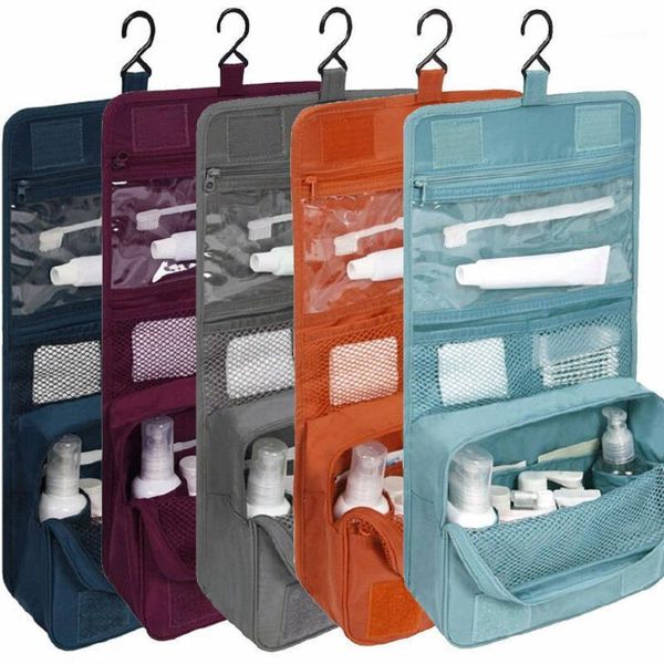 

travel cosmetic makeup bag toiletry case hanging pouch wash organizer storage1