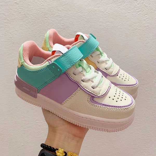 

new kids forces low running shoes for boys girls shadow tropical infant trainers children one sports sneakers size 2635, Black