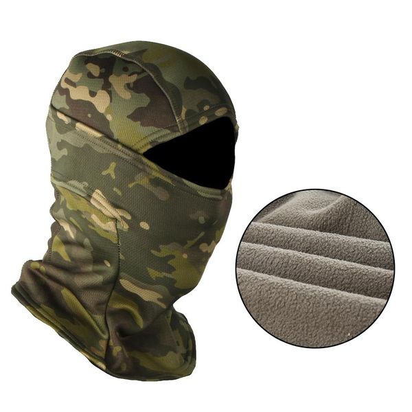 

multicam cp camouflage balaclava full face scarf wargame cycling hunting army bike military helmet liner tactical airsoft cap bbyrrd, Black