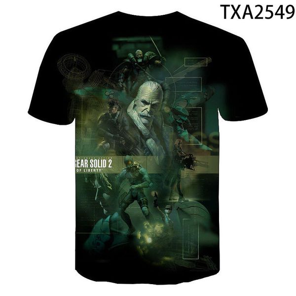 

game metal gear solid 3d boy girl printed cool 3d print shirts hippie anime aesthetic men clothing