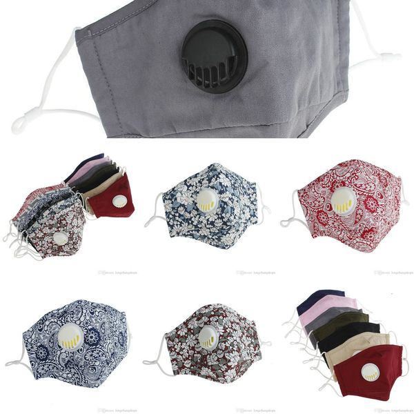 

face dhl masks reusable anti-dust pm2.5 washable mask valve protective cotton face masks cmy37 tdtr