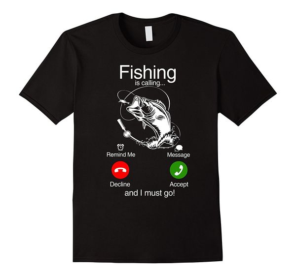 

fishinger is calling i must go phone screen tee round neck clothes summer t shirt fashion t shirt sport hooded sweatshirt hoodie
