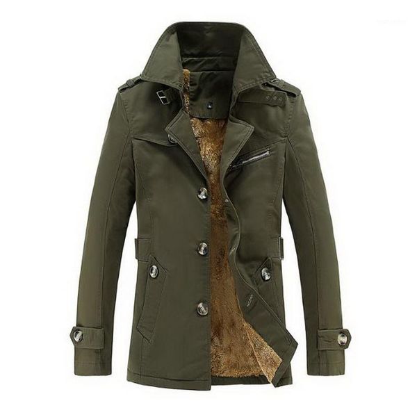 

2020 autumn winter men jacket fashion cotton coat slim fit coat casual thicken overcoat outerwear male plus size -5xl1, Tan;black