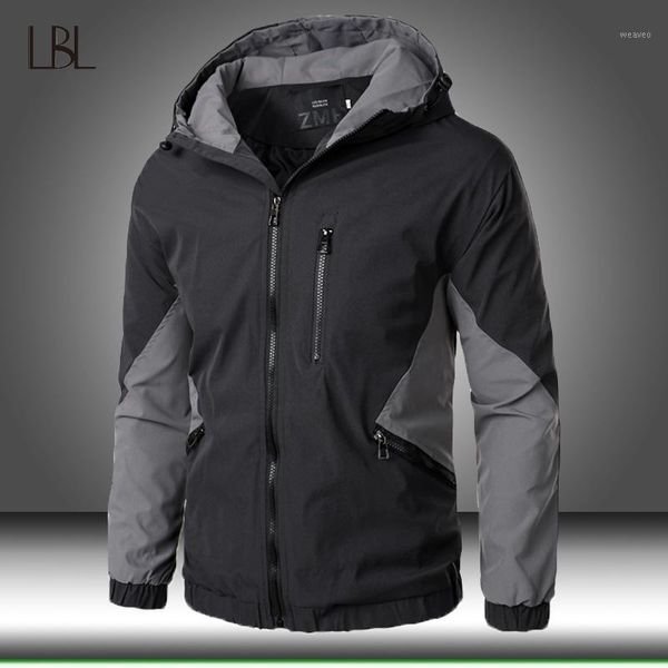 

2020 new autumn winter hooded zipper jacket men streetwear bomber jacket windbreaker mens sportswear coat slim fit pilot outwear1, Black;brown