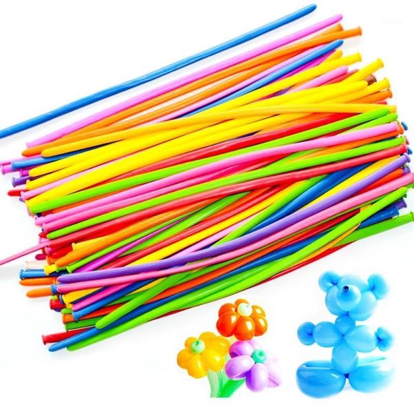 

100pcs 50pcs long magic balloon weaving balloon diy birthday party decoration color wedding ceremony decorations gyh1