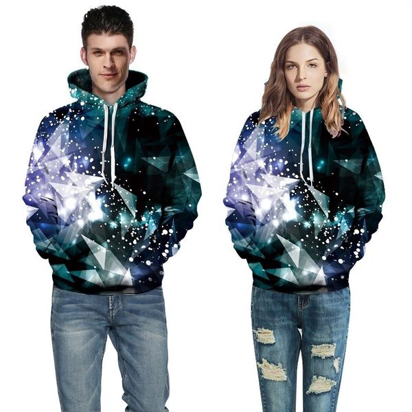 

x01081l new fall 2020 3d digital print casual women's wear european and american large size loose couples hoodie trend, Black