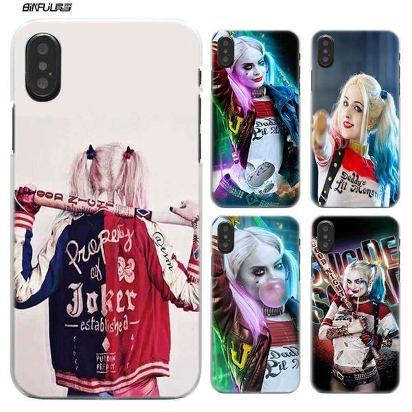 

harley quinn - hard plastic case, vip 12 11 pro xs max xr 10 7 8 6 6s plus 5s se 5 transparent ca