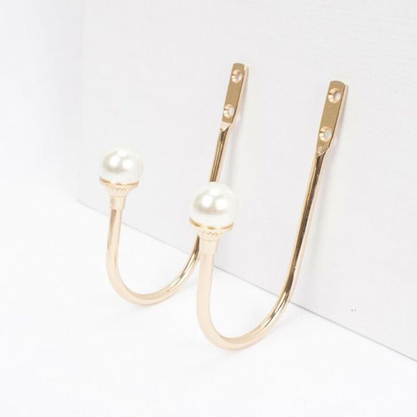 

1 metal curtain hold backs - strong arm style holdbacks drape ties loop holder1