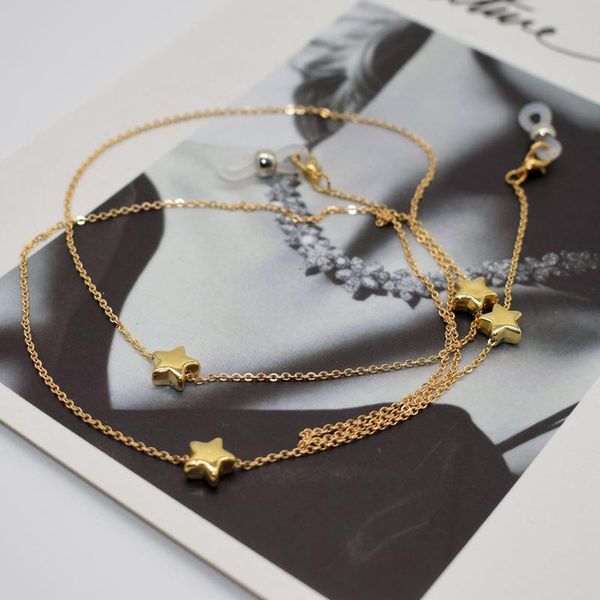 

fashion womens stars hanging chain sunglasses chains necklace reading glasses cord holder neck strap rope for eyewear h jllhxc