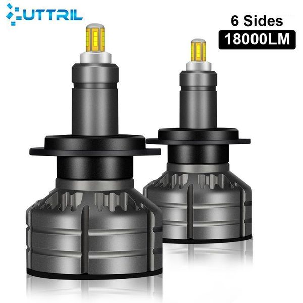 

uttril h1 h7 h8 h11 led car headlight h9 9005 9006 9012 hir2 h3 led lights auto fog light 18000lm headlamp csp 6000k 12v1