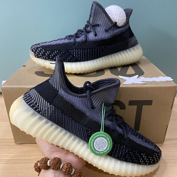

2020 comfort mens running shoes women sports sneakers kanye desert sage static earth zyon tail light cinder with ball west size36 - 48