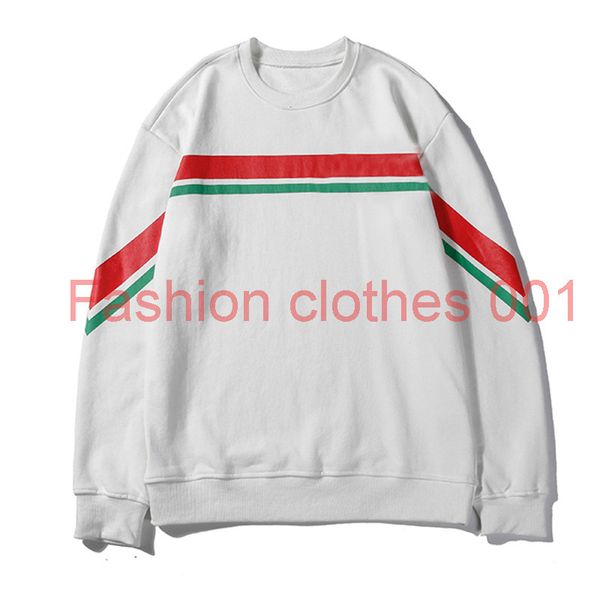 

mens hoodies mens long sleeves new men women striped print hoodies black white mens stylist sweatshirt m-2xl