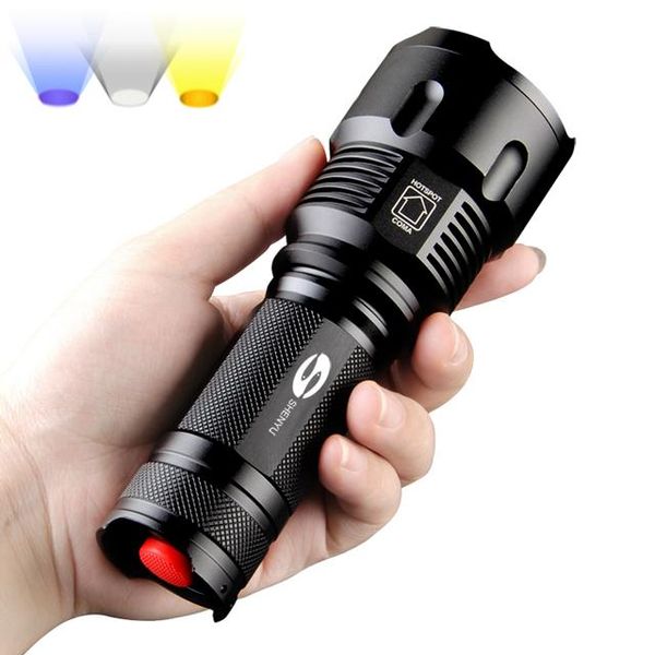 

shenyu led flashlight 26650 zoom torch waterproof t6 2000lm 3 mode light for 3x aa or 3.7v battery bbyfms alice_bag