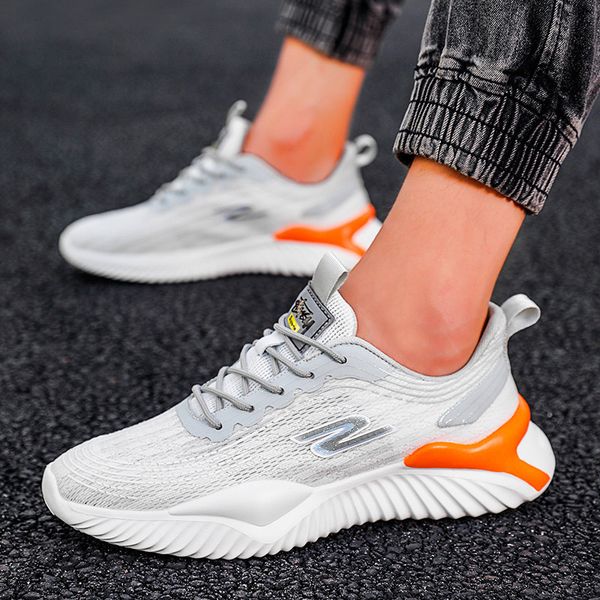 

men's casual, breathable, man-made shoes, ultra-light, casual wild fashion, and jogging shoes airbag, Black;brown