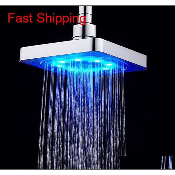 

bathroom square water flow adjustable romantic matic led shower head for bath jllgvp lucky2005