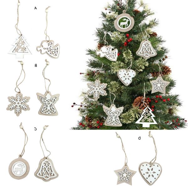 

crafts hollow tree decoration christmas creative wooden pendant 2 pack sep 16th