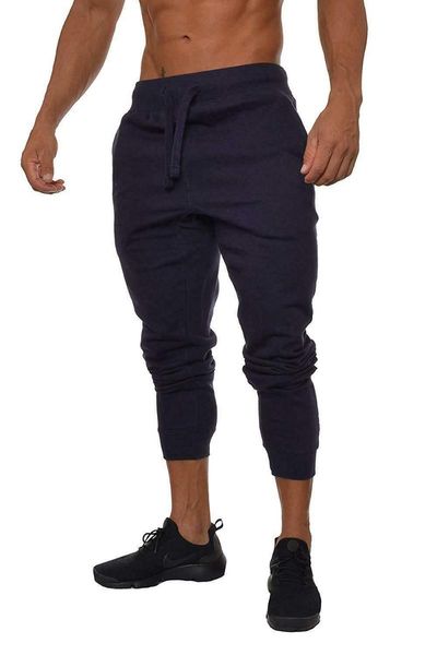 

new spring cotton joggers men quality sport sweatpants men running tracksuit mens track pants streetwear mens pants, Black