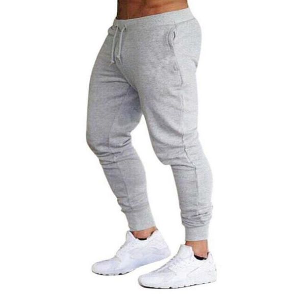 

new jogging pants men sport sweatpants running pants gym men joggers cotton slim fit bodybuilding trouser, Black