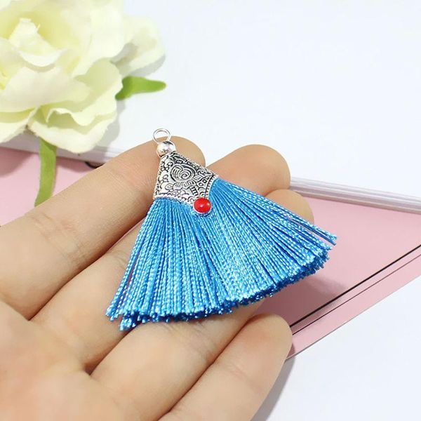 

4pcs 5cm mini silk tassel curtain garments bag decorative accessories diy earrings jewelry fringe trim crafts tassels pendant h wmtnmp
