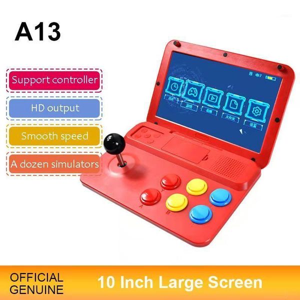 

powkiddy a13 retro game console 10inch arcade detachable joystick hd output game players child gifts1