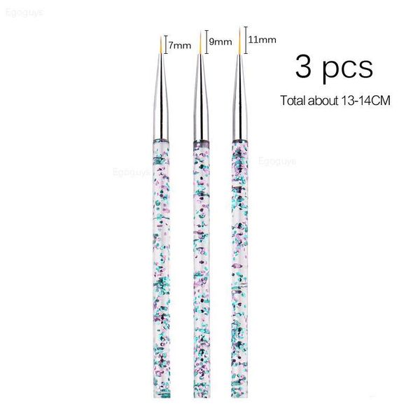 

thin nail brush polish uv gel extension builder french lines stripes painting pen flower pattern drawing liner manicure qyllvd