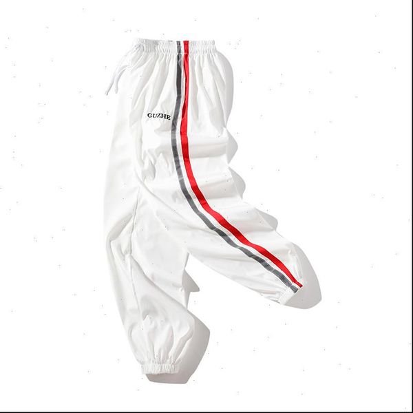 

hip hop casual joggers pants side stripe track jogger pants men label track harem pants homme streetwear trousers sweatpants, Black