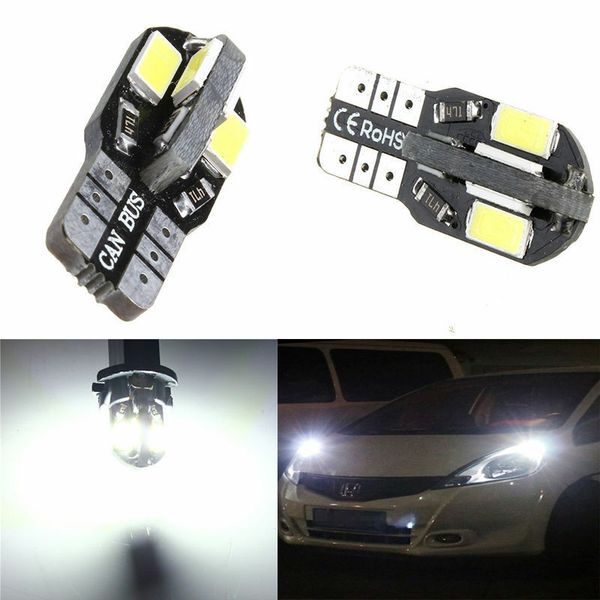 

canbus t10 194 168 w5w 5730 8 led smd white car side wedge light lamp