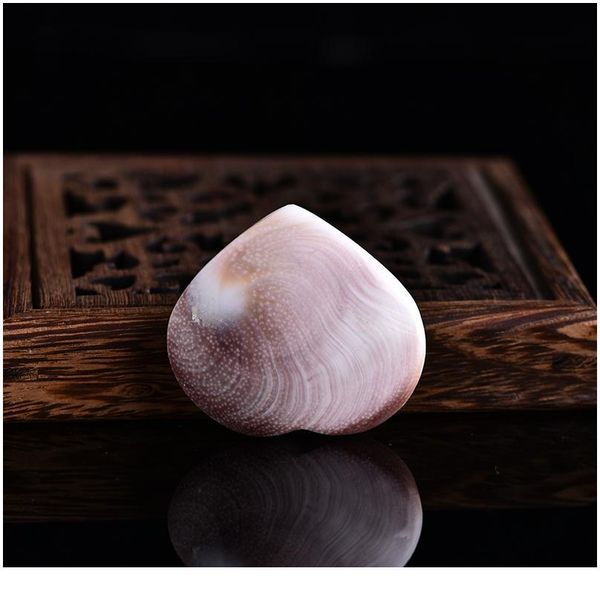 

1pcs fashion natural stone shell heart-shaped love crystal quartz magic repair point cure chakra gift home decoration o jllgcd, Black