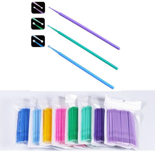

100pcs disposable cotton swab eyelash extension tools wood cotton buds swabs individual make up mascara applicators wands swy bbydwc