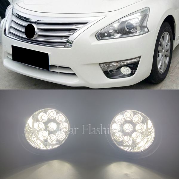 

1 set led fog light for nissan sentra qashqai j10 x-trail t31 t30 primera teana altima maxima almera 2001-2015 headlight fog lights