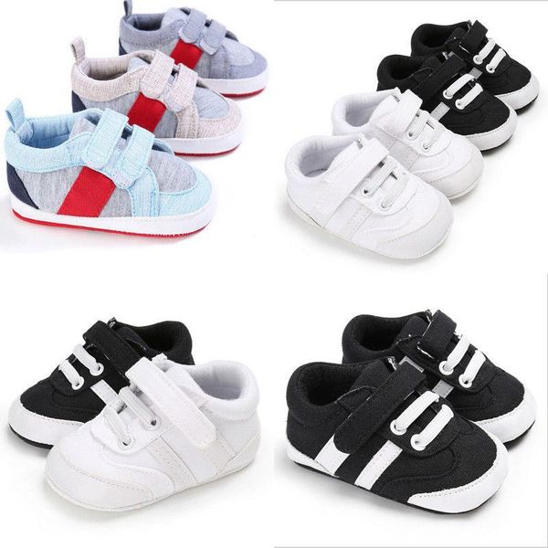 

first walkers focusnorm fashion baby girl boy anti-slip casual canvas born shoes prewalker 0-18months