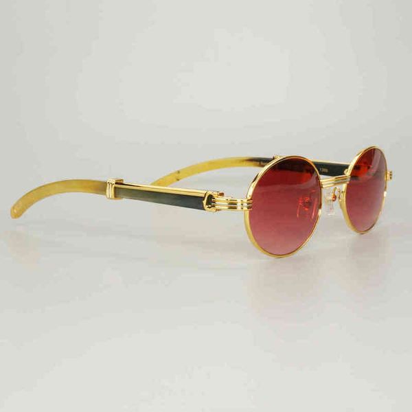 

vintage raw impression buffalo horn men's sunglasses mens sun glasses oval myopia lentes de sol reading glasses italy, White;black