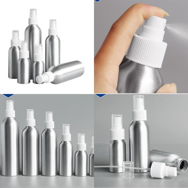 

aluminium spray atomiser bottle metal empty bottles fine mist pump atomizer cosmetic container 30ml 50ml 100ml 150 ml 250ml 500m 96 j2