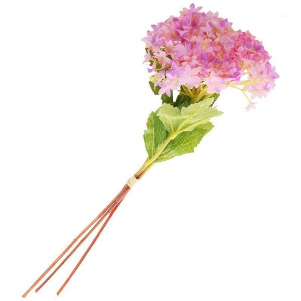 

3pcs artificial hydrangea silk flowers bouquet bridal wedding home decoration new 32cm pink1