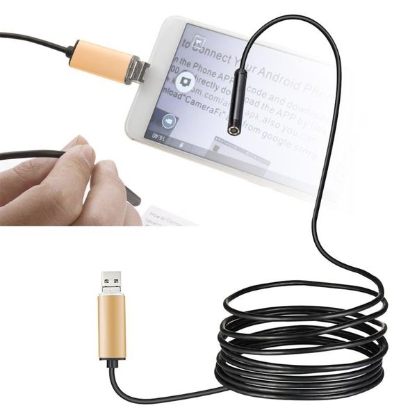 

5.5mm 10m usb inspection borescope камеры гибкая ip67 6leds водонепроницаемая камера шланг inspection для android pc