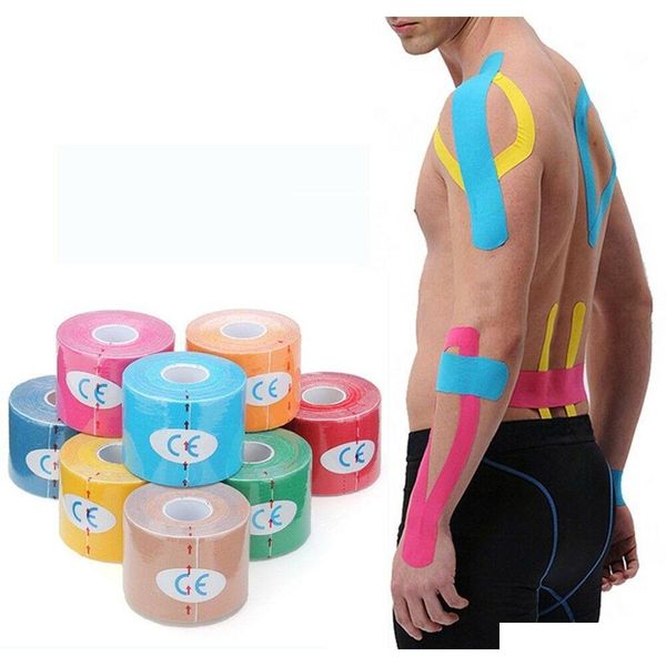 

kinesio tape muscle bandage sports kinesiology tape roll elastic adhesive strain injury muscle sticker kines qylxon bbgargden