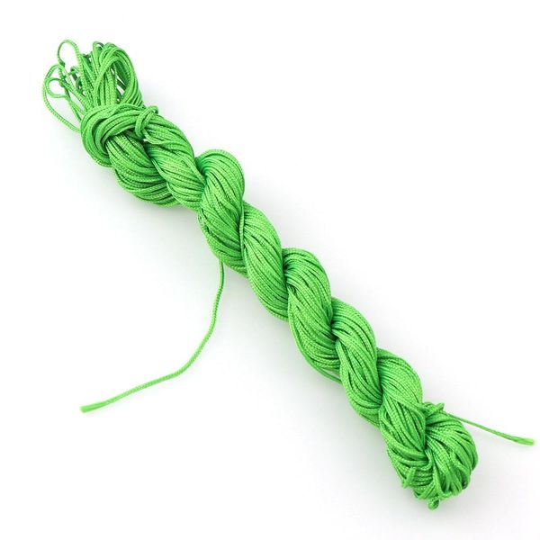 

20m braided macrame silk chinese knot satin nylon cord polyester rope for diy jewelry necklace making beading thread string 1mm h jllvii