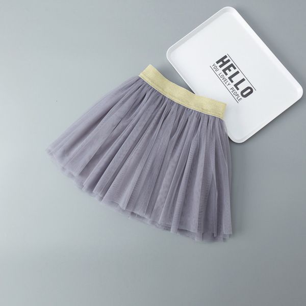 

half length children's dance girl's solid short skirt, Blue