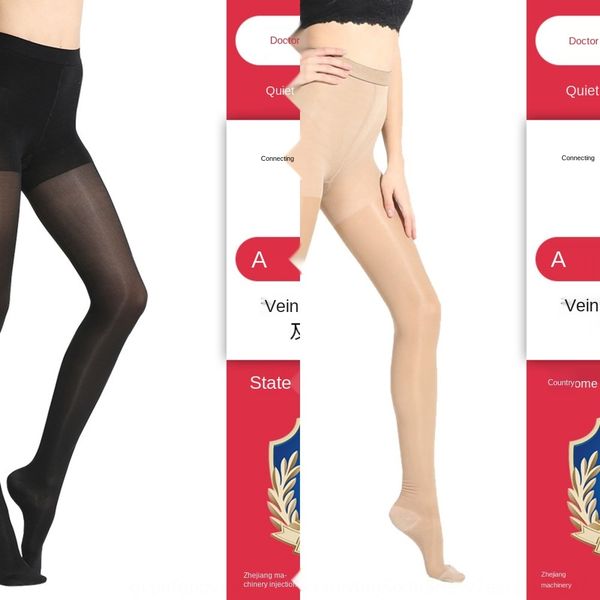 

stockings vein anti varicose panties lifting buttock and abdomen postpartum waterproof swelling thrombus pressure socks underpants pressure, Black