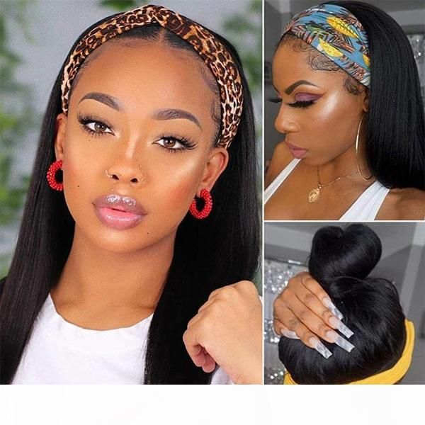 

allove yaki straight none lace wigs kinky curly wig loose deep water body wave human hair wigs with headbands for black women, Black;brown