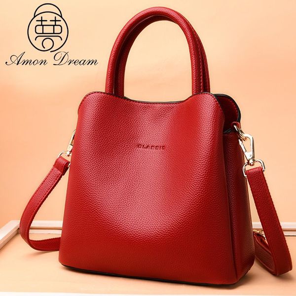 

shoulder bags luxury handbags women designer pu leather for 2021 elegant female bucket bag