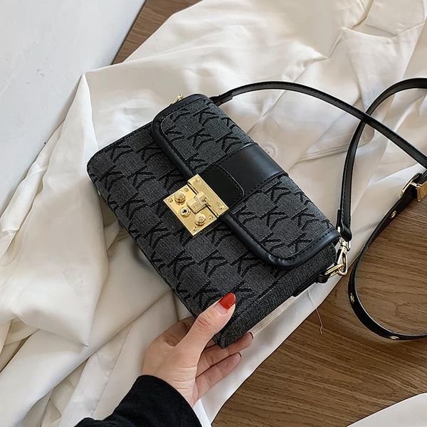 

unique design korean autumn fashion letter small square bag & elegant winter shoulder bag messenger width 20cm