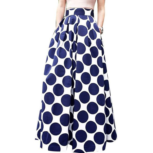 

2021 new boho longskirt women dot size score tv26, Black