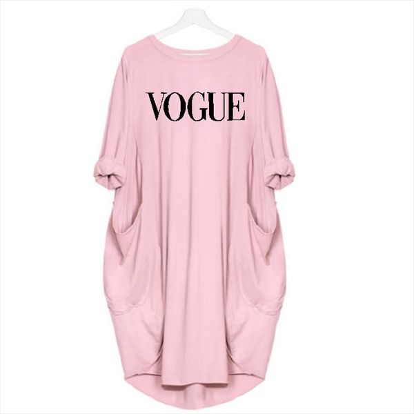 

2021 dress girls letters print vogue pocket dress vintage summer fall maxi clothes woman dresses party women plus size dresses, Black;gray