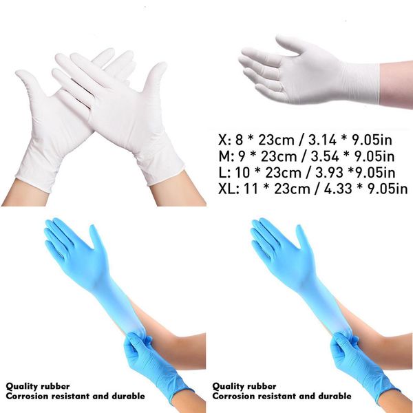 

nitrile industrial glove gloves mechanic latex nitrile gloves 100pcs food grade waterproof disposable work safety gloves