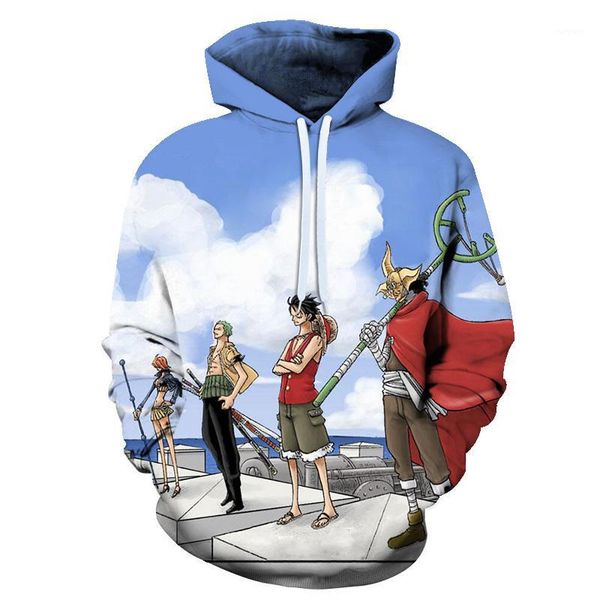 

anime 3d one piece luffy hoodies 2020 men/ women pullovers women hooded casual long sleeve fashion cartoon 3d print hoodies swea1, Black