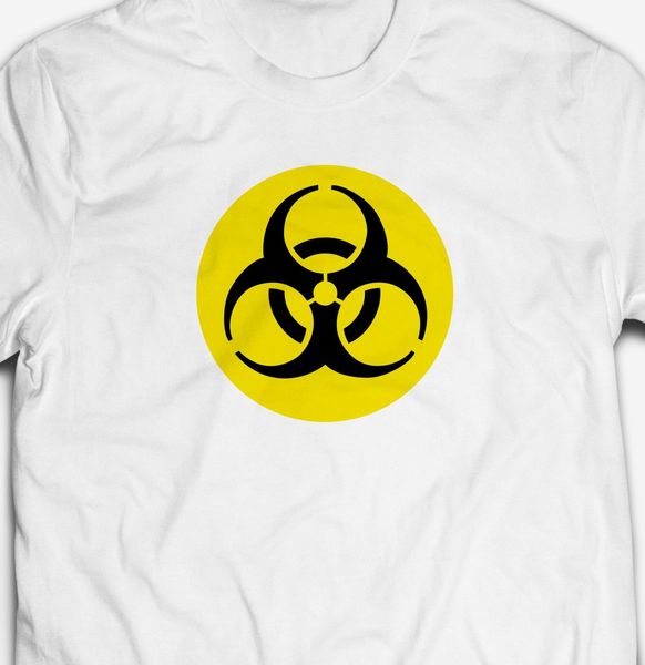 

классический ретро bio hazard предупреждение символ логотип biohazard футболка мода новые лето повседневный дизайн прохладный футболка спорт