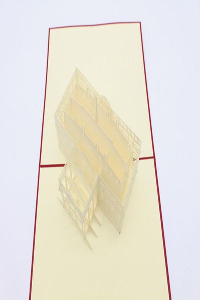 

3d laser cut handmade белый дом вашингтон бумаги приглашение открытки открытка бизнес дети творческий подарок сувенир sqcohb